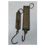 Lot of 2 brass front scales