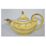 Hall China Aladdin teapot, canary gold label