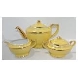 Hall China Hollywood 6 cup teapot, cream, and