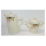 Hall China Crocus St. Louis chocolate pot and