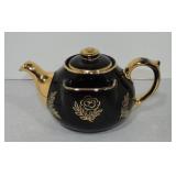 Hall China round Teaball teapot, black with