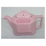 Hall China square Teaball teapot, pink with