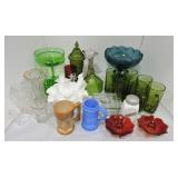 Lot of assorted glass items
