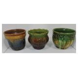 Lot of 3 jardinieres