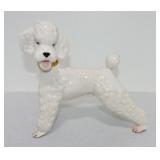 Pottery poodle figure, 9'