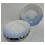 Bing & Grondahl set of 6 - 9 1/2' flanged