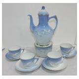 Bing & Grondahl chocolate set with seagulls,