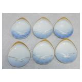 Bing & Grondahl set of 6 butter pats with