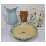 Pottery lot of 2 vases (Red Wing & Weller),