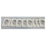 Set of 9 White House John F. Kennedy