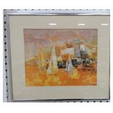 Jean Kalish 'Sunset Sailing' print, 12'x14'