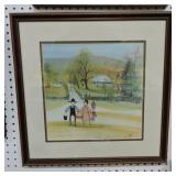 P. Buckley Moss 'School On The Hill' print,