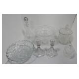 Clear glass lot of 7 pcs