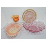 Lot of 4 glass pcs, various condition