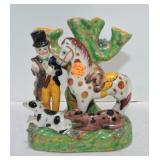 Staffordshire style spill vase, 7'