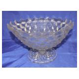 American Fostoria pedestal punch bowl,