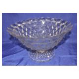 American Fostoria pedestal punch bowl,