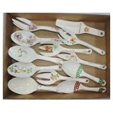 Lot of 12 utensils by Harker, Oven Serve, and