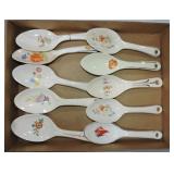 Lot of 10 spoons by Harker, Oven Serve, and others
