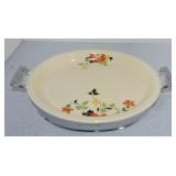 Oven Serve Red Beauty platter and chrome carrier