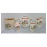 Crooksville Petit Point lot of 5 pcs