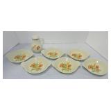 Hall China Wild Poppy lot of 6 - 5 1/4' bakers and
