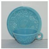 Fiesta 1940 World's Fair Zodiac cup & saucer,