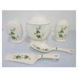 Harker Pottery 'Ivy' lot of 5 pcs, various