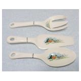 Harker Pottery 'Coventry' 3 pc utensil set