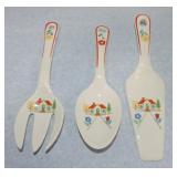 Harker Pottery 'Honeymoon Cottage' 3 pc