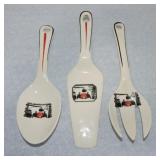 Harker Pottery 'Fire in the Fireplace' 3 pc