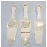 Lot of 3 cake servers