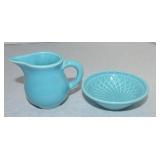 Harlequin individual creamer and nut dish,
