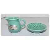 Harlequin individual creamer and nut dish,