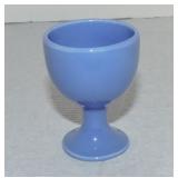 Harlequin single egg cup, mauve blue