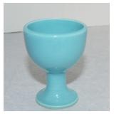 Harlequin single egg cup, turquoise