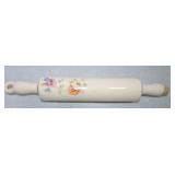 Rolling pin with floral motif