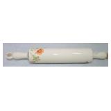 Rolling pin with floral motif