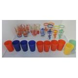 Lot of 26 go along glass tumblers