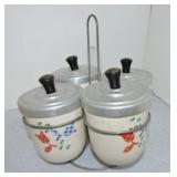 Harker Pottery condiment set