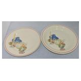 Oven Serve China Lady pie plate and 9' plate