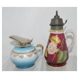 HLC and Knowles Taylor lot of 2 syrup pitchers