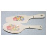 Oven Serve Petit Point cake server and spoon