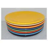 Fiesta Post 86 lot of 8 - 12" chop plates, mixed