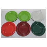 Fiesta Post 86 pie baker lot of 6 - 6", mixed