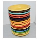 Fiesta Post 86 lot of 18 fruit bowls, 5", mixed