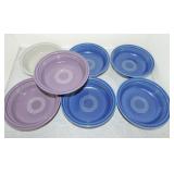 Fiesta Post 86 lot of 7 - 6 3/4" bowls, 1 gray,