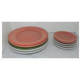 Vintage Fiesta plate group, 5 - 10", 5 - 6"