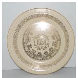 Vintage Fiesta 10" ivory 1954 calendar plate