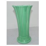 Vintage Fiesta 10" flower vase, green
